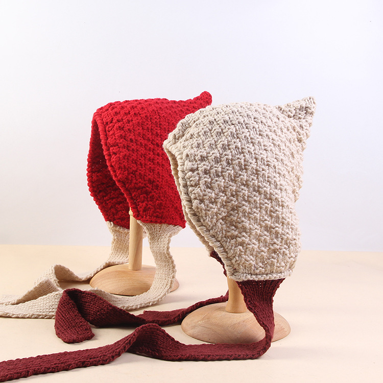 Winter Trapper Hat - Lvren001 inverno feminino casual malha chapéu