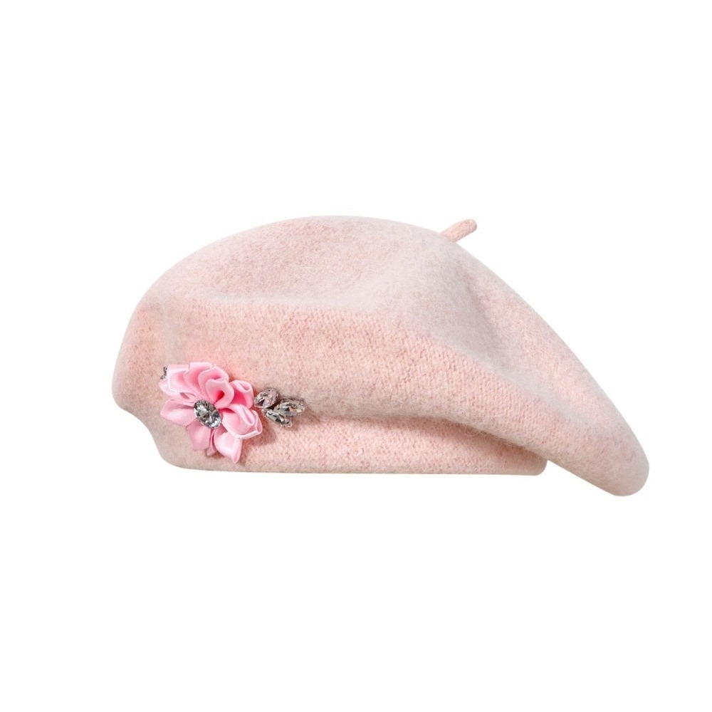 Beret French Wool - Boina Elegante de Lã Cor Sólida