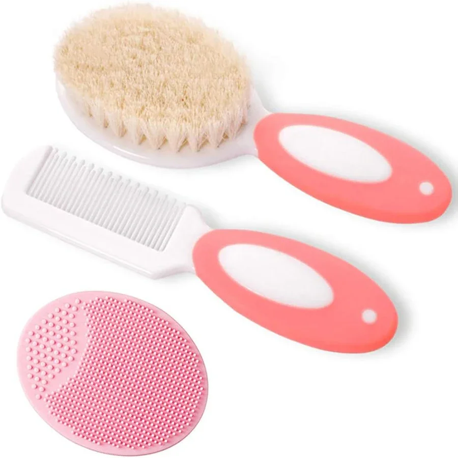 Swim Hat Silicone - Baby Hair Brush Set para recém-nascidos,