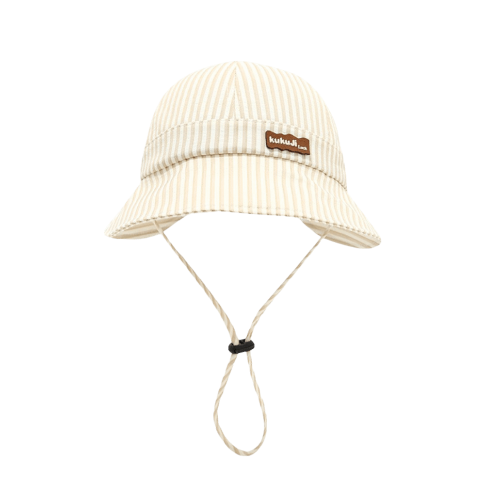 Bucket Hat Cotton - Novo Chapéu de Sol Infantil Listrado