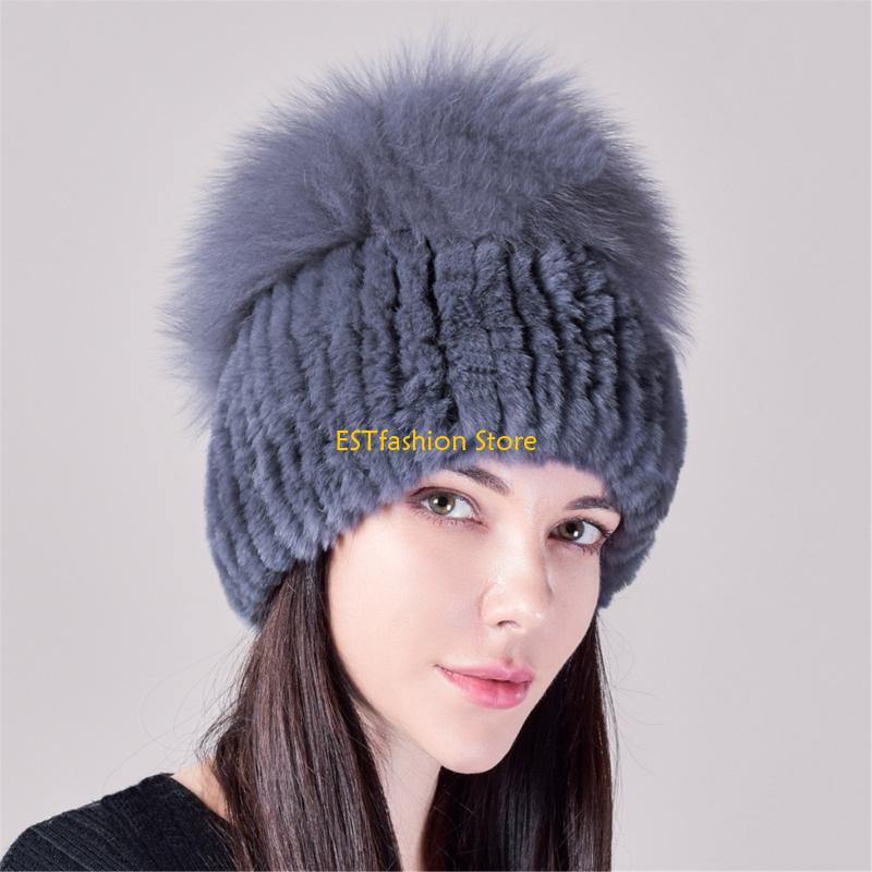 Winter Trapper Hat - Y5gc chapéu malha vintage chapéu peludo