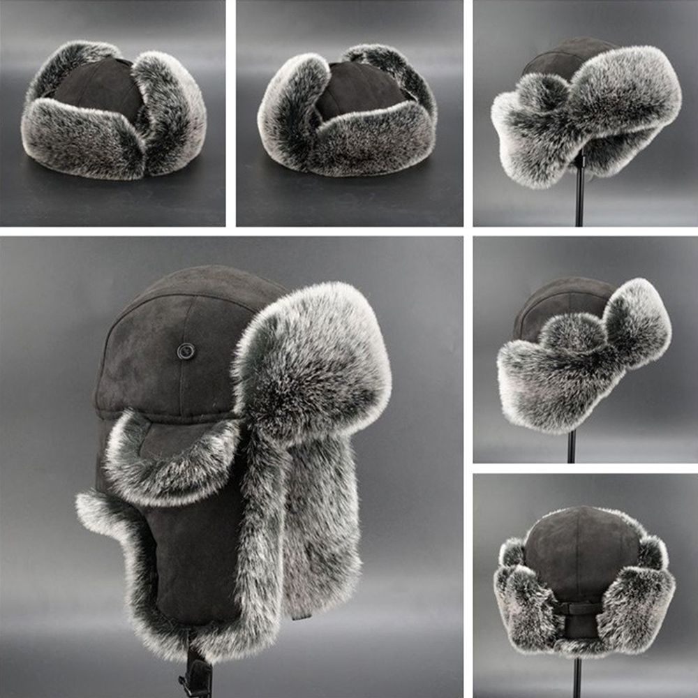 Winter Trapper Hat - Mulheres homens ushanka russo cossaco bombardeiro