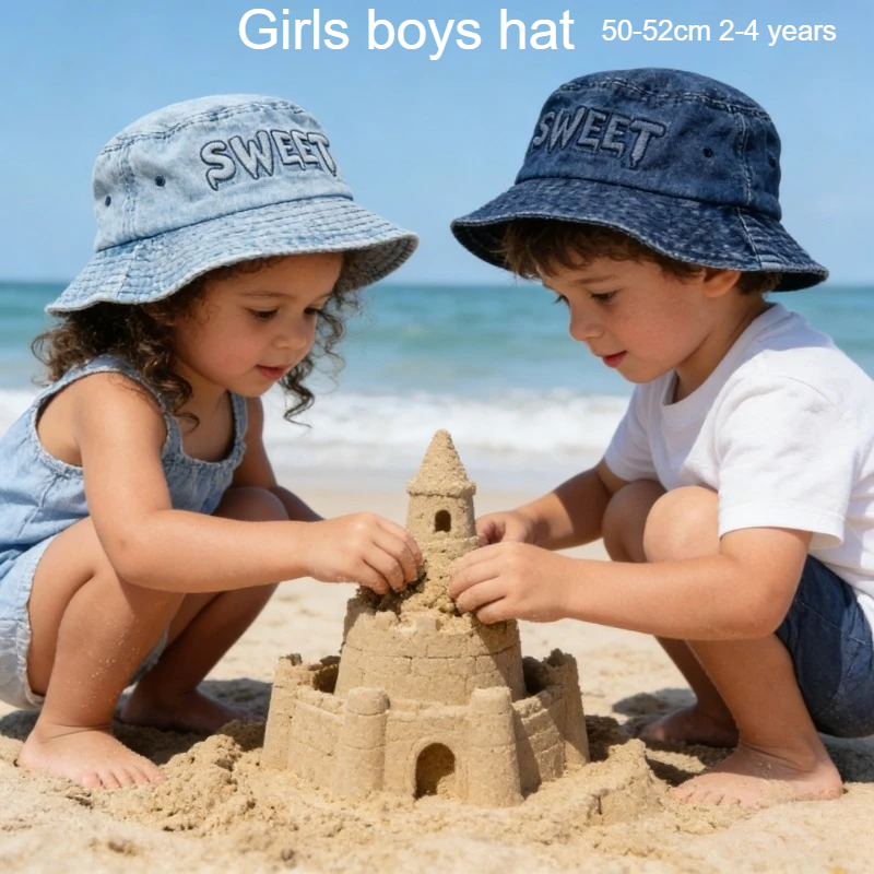 Bucket Hat Cotton - Chapéu de Sol Infantil Retrô Japonês