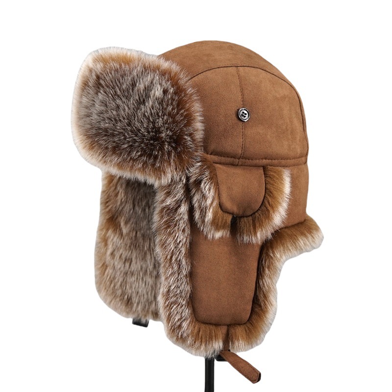 Trapper Hat Ear Flap - Chapéu de Inverno Masculino com Imitação