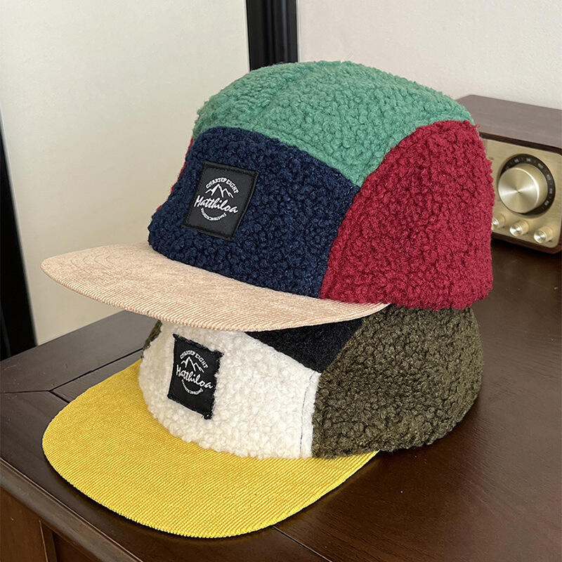 Corduroy Cap 5 Panel - Boné Retro de 5 Painéis para