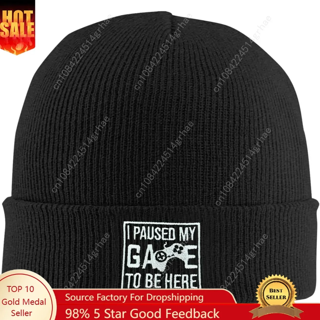 Beanie Cuffed Knit - Gorro de Malha Quente de Inverno