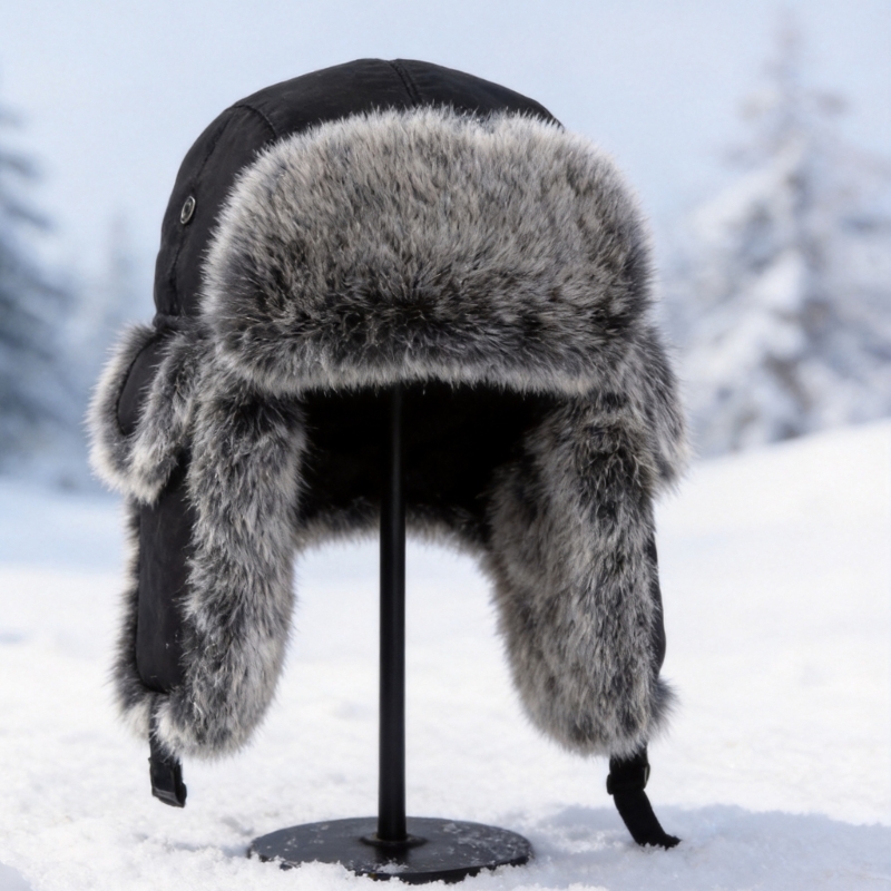 Trapper Hat Ear Flap - Chapéu caçador inverno com protetores ouvido