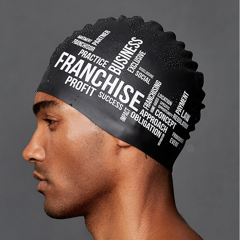 Swim Hat Silicone - Unissex tamanho grande sílica gel confortável