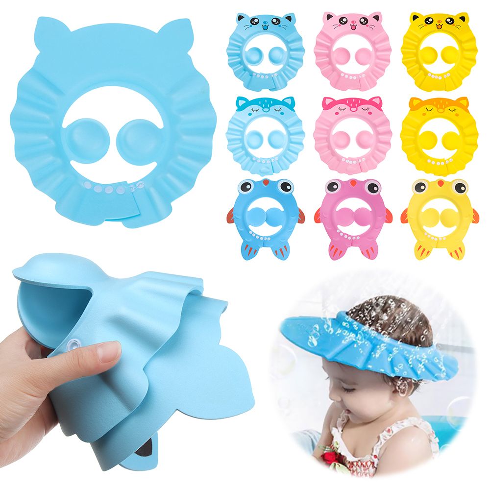 Swim Hat Silicone - Impermeável ajustável olho proteção banho viseira,
