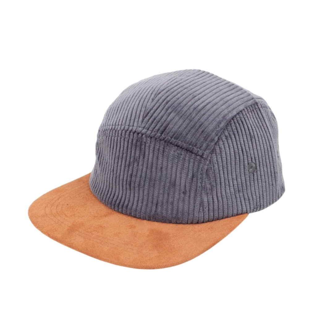 Corduroy Cap 5 Panel - Boné de beisebol retrô versátil com