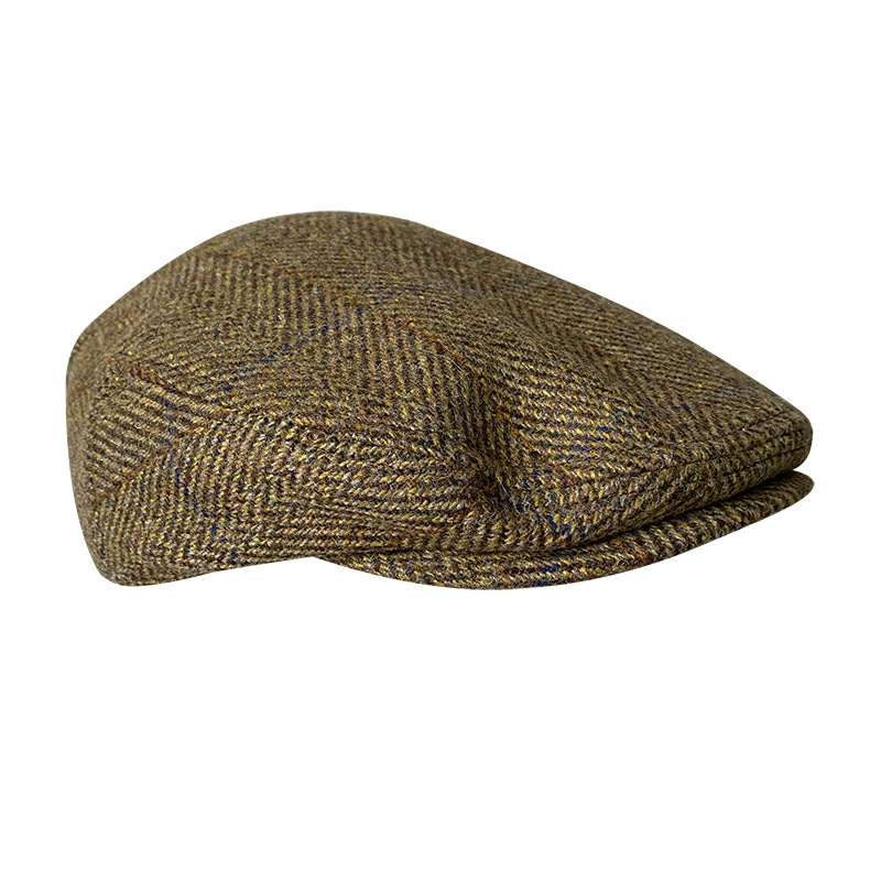 Boné liso de lã cinza listrado - Newsboy Cap Ivy avaliação e preço