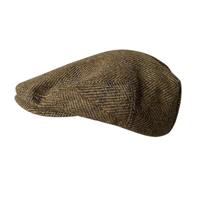 Boné liso de lã cinza listrado - Newsboy Cap Ivy avaliação e preço
