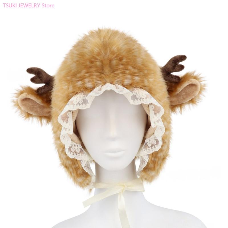 62KE Winter Warm EarFlap Cap D - Trapper Hat Ear Flap avaliação e preço
