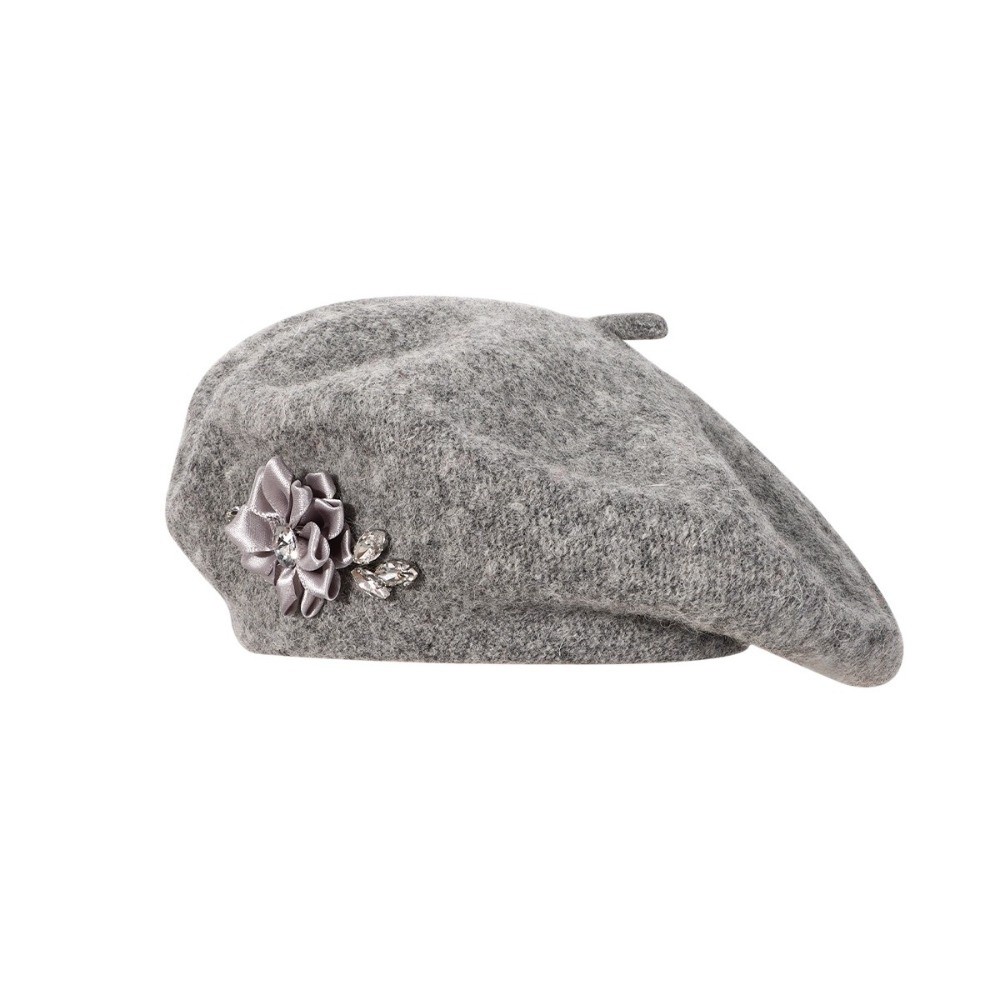 Boina Elegante de Lã Cor Sólid - Beret French Wool avaliação e preço