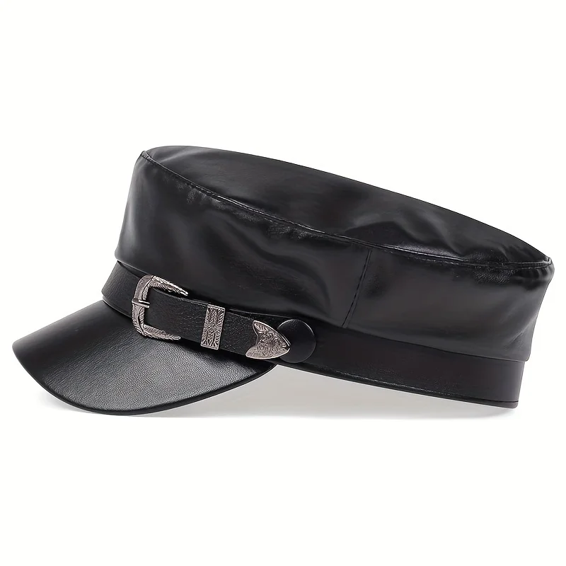 Chapéus de Couro Femininos com - Snapback Hat Flat avaliação e preço