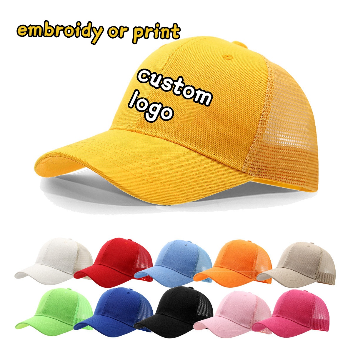 Boné com logotipo personalizad - Trucker Cap Mesh avaliação e preço