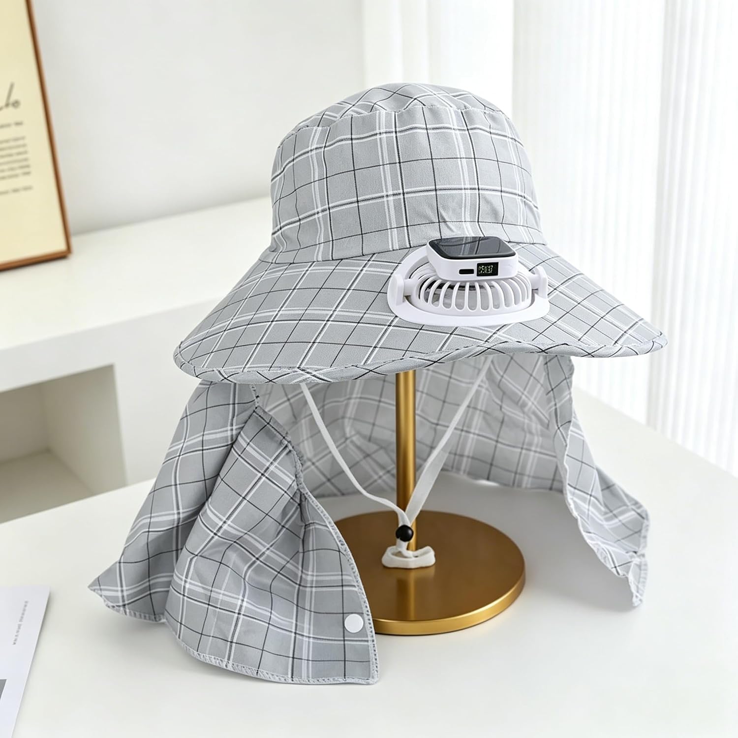 1PC Chapéu com Ventilador Sola - Visor Sun Hat avaliação e preço