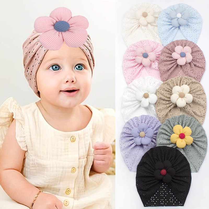 3d flor bebê turbante boné ver - Dad Hat Cotton avaliação e preço