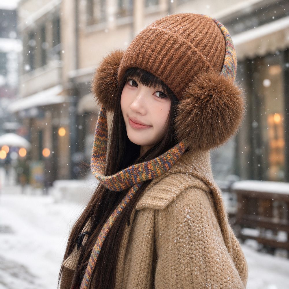 Gorro Retrô de Tricô com Abas  - Beanie Cuffed Knit avaliação e preço