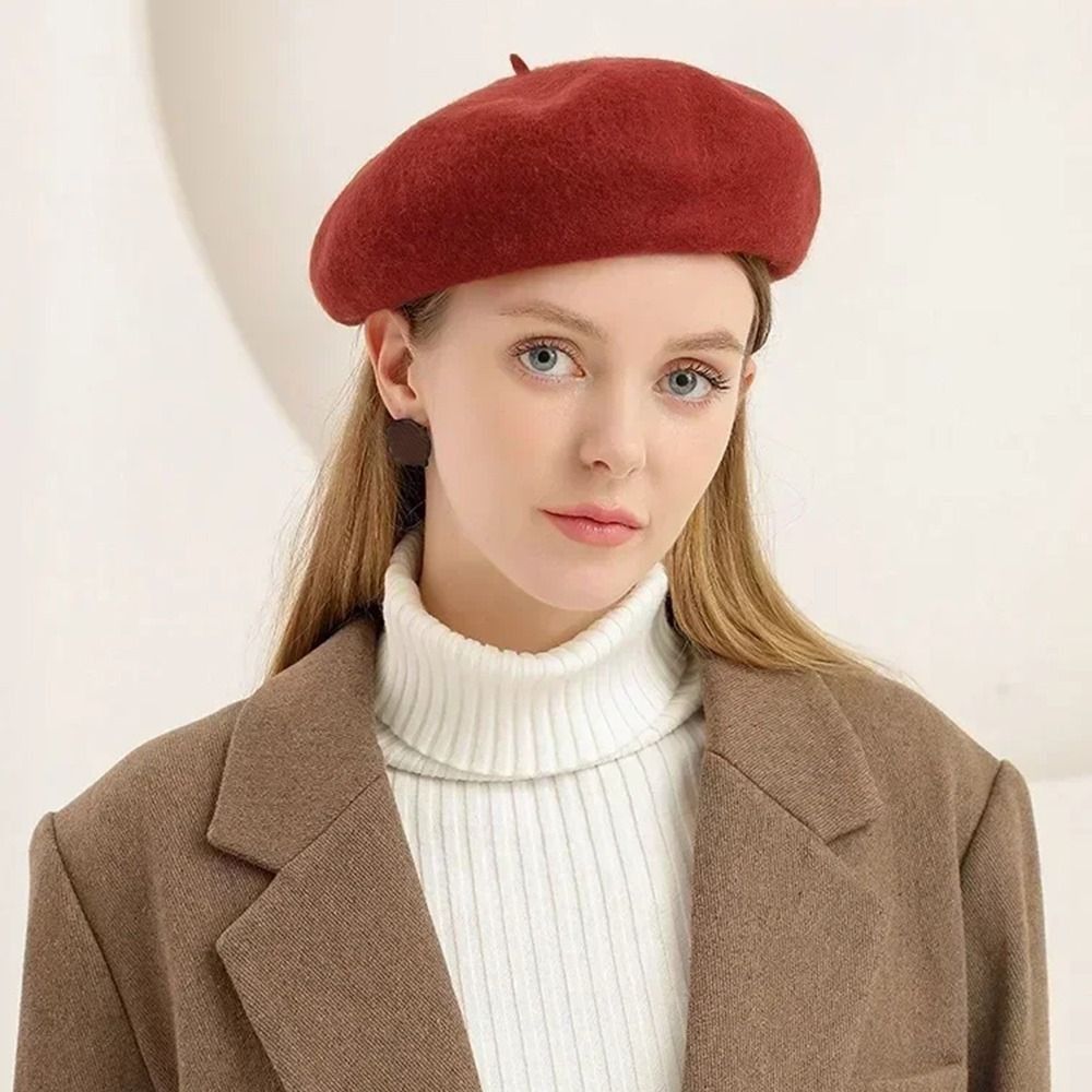 Chapéu de Lã Quente de Inverno - Beret French Wool avaliação e preço