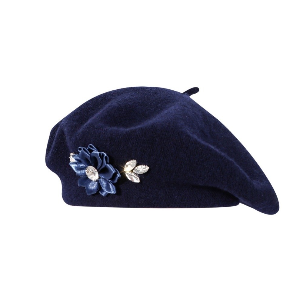 Boina de Lã Vintage em Cor Sól - Beret French Wool avaliação e preço