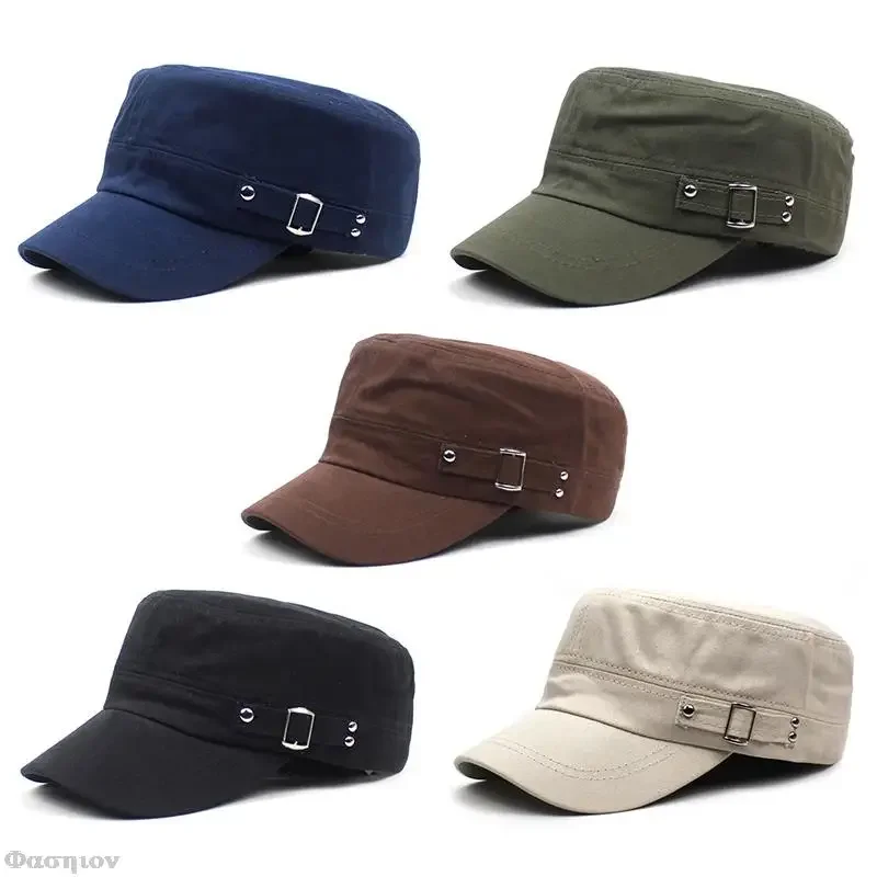 Boné de exército liso de algod - Snapback Hat Flat avaliação e preço