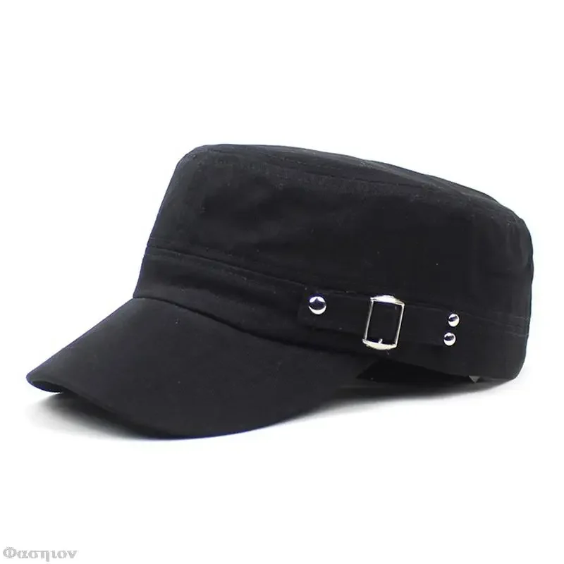 Boné de exército liso de algod - Snapback Hat Flat avaliação e preço