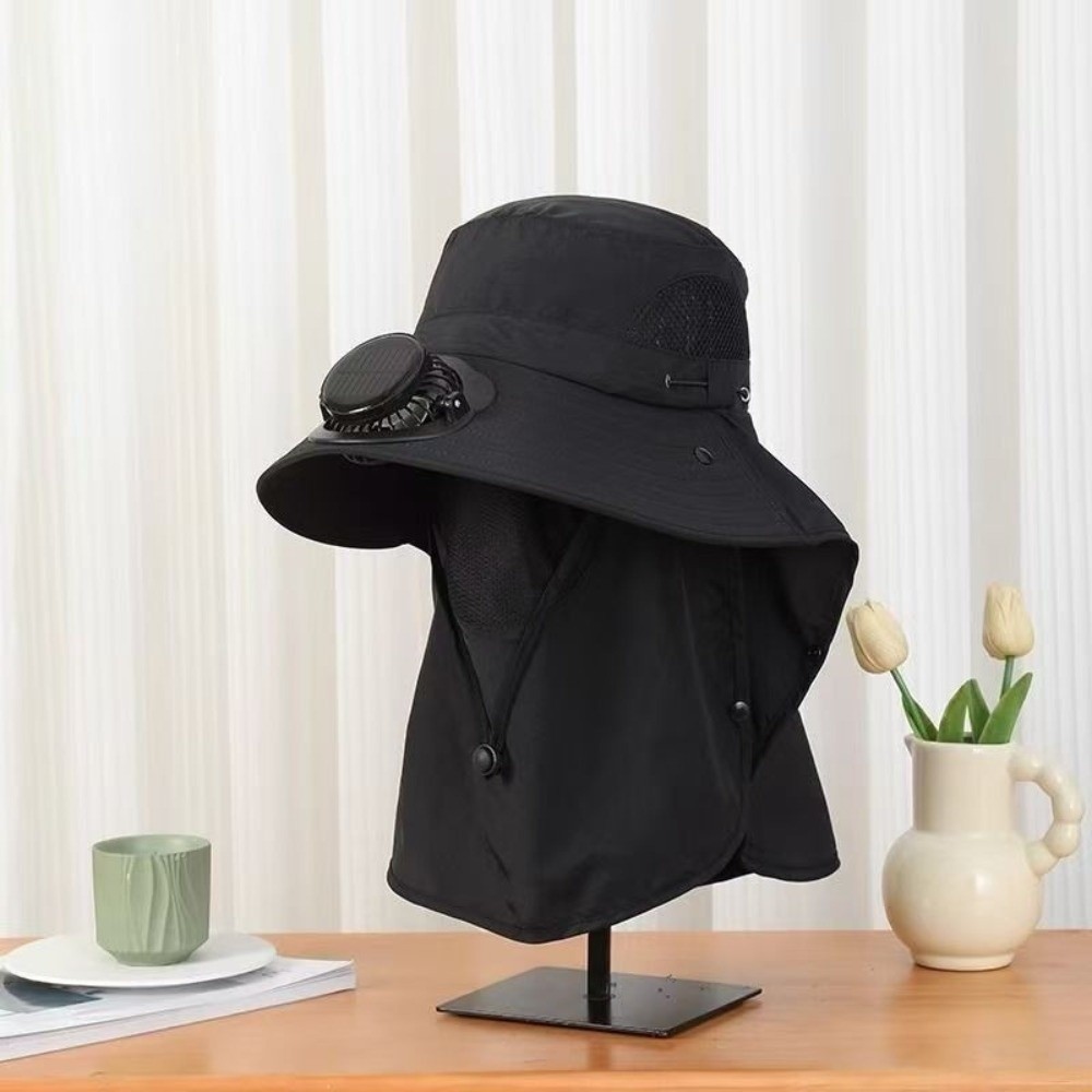 Chapéu com Ventilador Solar Po - Sun Hat Wide Brim avaliação e preço