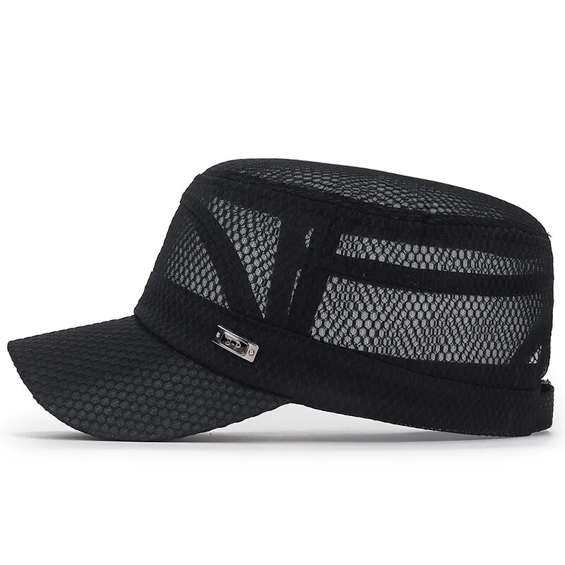 Novo Boné Plano Respirável com - Snapback Hat Flat avaliação e preço