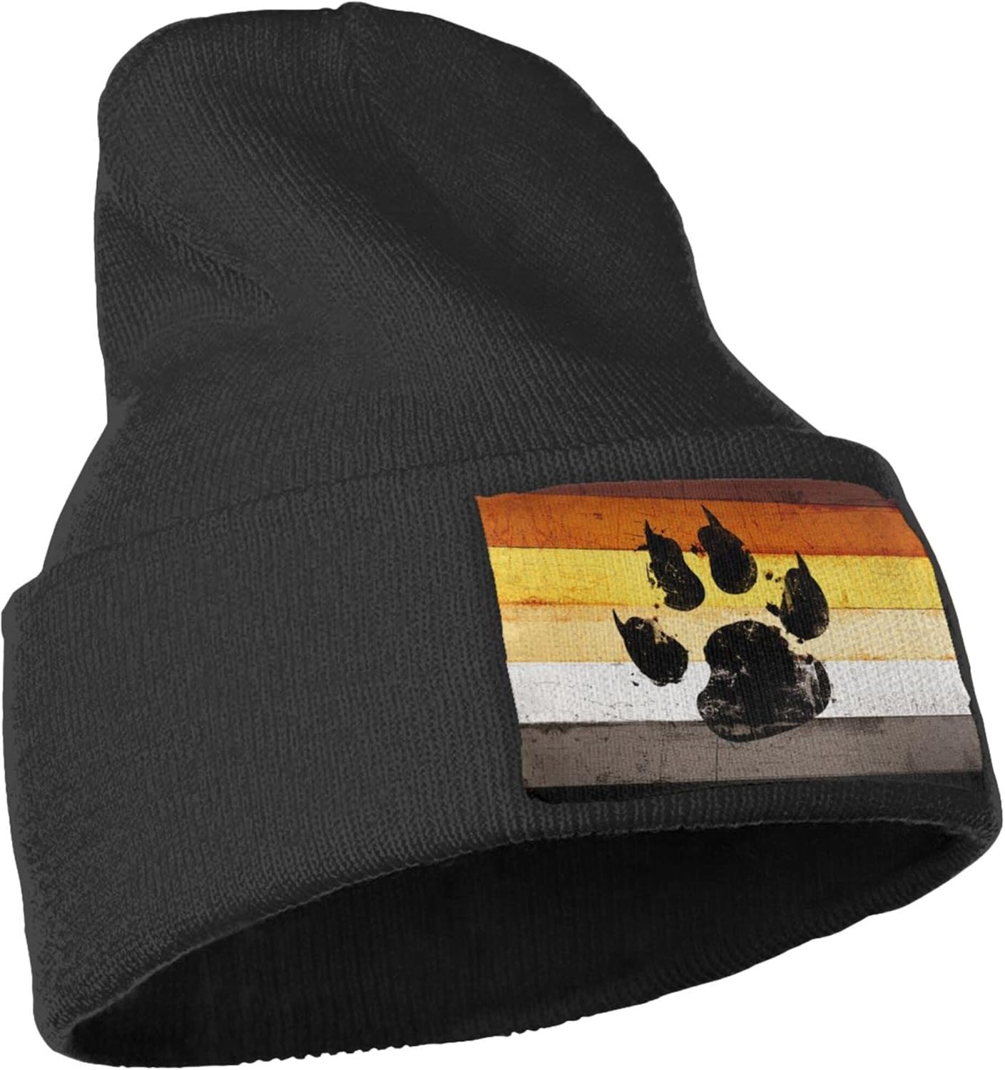 Gorro de malha lgbt com bandei - Beanie Cuffed Knit avaliação e preço