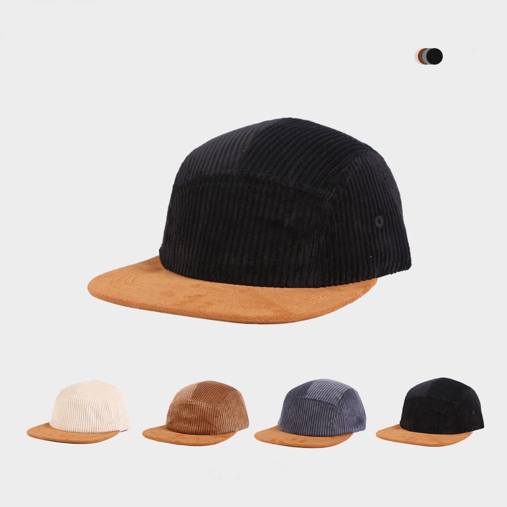 Boné de beisebol retrô versáti - Corduroy Cap 5 Panel avaliação e preço